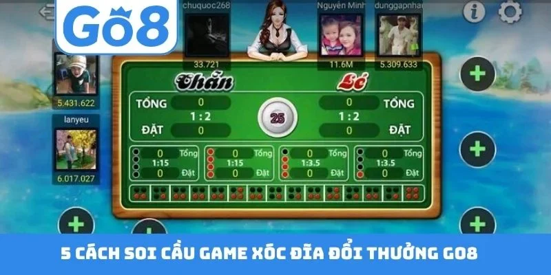 5 cách soi cầu game xóc đĩa đổi thưởng GO8